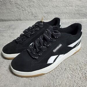 Reebok‎ Men's Black White Suede Court Advance Sneakers Shoes Size 10 NEW